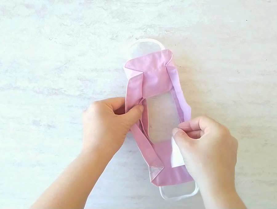 face mask with clear window