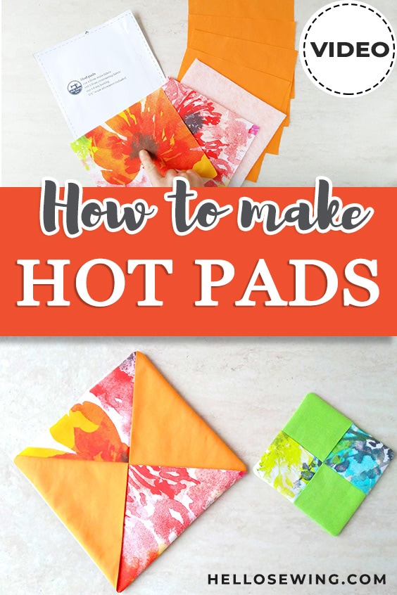 DIY hot pad pattern and tutorial how to make a hotpad