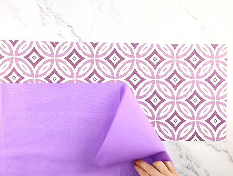 cut fabrics needed to make origami bag or bento bag